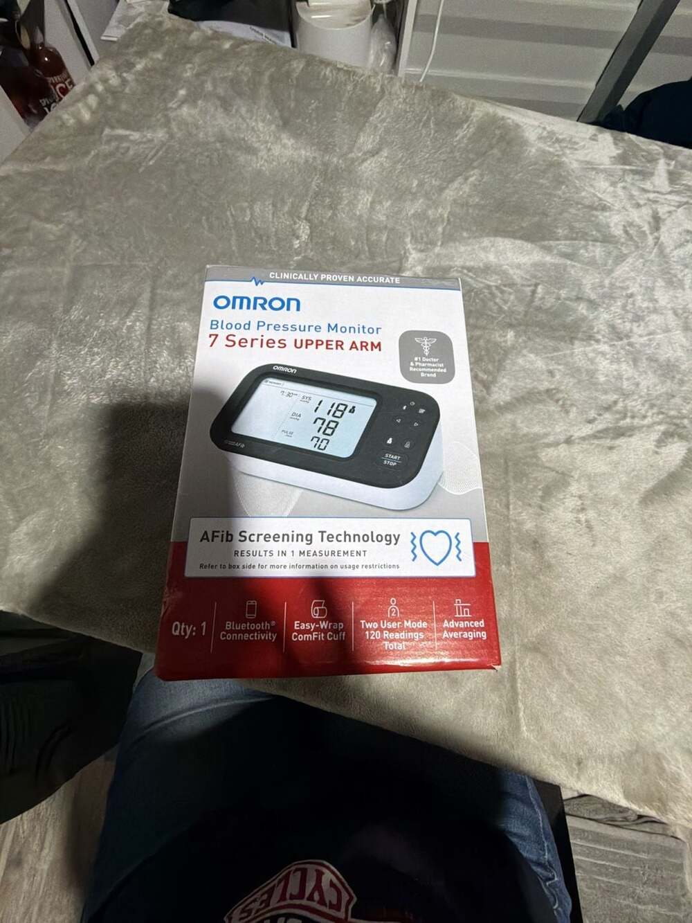 Omron 7 Series Upper Arm Blood Pressure Monitor with AFib Screening Technology (